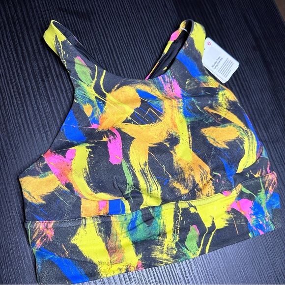 Lululemon Wunder Train Long Line Bra NWT Size 8 (UNBM) Undertone Black Multi - Picture 2 of 14